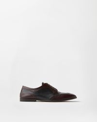 Versace - Mick Leather Derby Shoes - Lyst