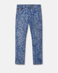 Versace - Jean À Coupe Classique En Jacquard Barocco - Lyst