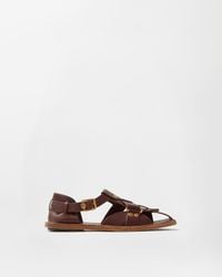 Versace - Souvenir Leather Sandals - Lyst