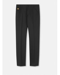 Versace - Formelle Hose Aus Kavallerie-Wolle - Lyst
