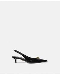 Versace - Gianni Ribbon Patent Slingbacks 45 Mm - Lyst