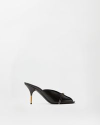 Versace - Nyx Leather Mules 80 Mm - Lyst
