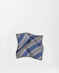 Versace - Printed Silk Twill Pocket Square - Lyst