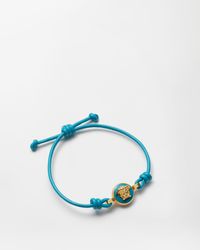Versace - Medusa Leather Bracelet - Lyst