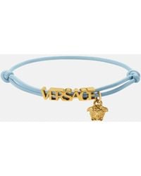 Versace - Bracelet En Cuir - Lyst