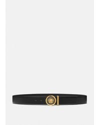Versace - Medusa Biggie Leather Belt 1.6" - Lyst