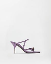 Versace - Nyx Satin Mules 80 Mm - Lyst