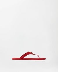 Versace - Alia Rubber Flat Sandals - Lyst
