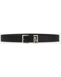 Versace - Greca Leather Belt 1.2" - Lyst