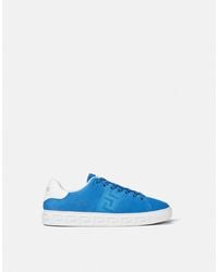 Versace - Suede Greca Sneakers - Lyst