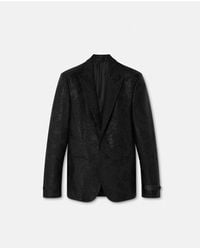 Versace - Jacquard Wool-Blend Blazer - Lyst