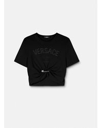 Versace - Milano Stamp Crop T-shirt - Lyst