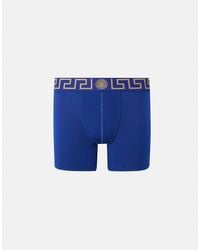 Versace - Boxer Long À Bordure Greca - Lyst