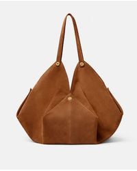 Versace - Protea Large Suede Shoulder Bag - Lyst
