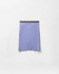 Versace - Cotton Knit Mini Skirt - Lyst