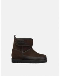 Versace - Bastion Bottes En Daim - Lyst