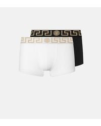 Versace - Lot De Deux Boxers Adhérents À Bordure Greca - Lyst
