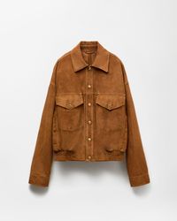 Versace - Suede Blouson - Lyst