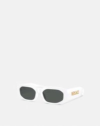 Versace - Signature Rectangular Sunglasses - Lyst