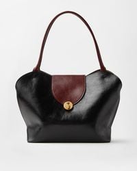 Versace - Vivian Large Leather Shoulder Bag - Lyst