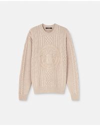 Versace - Medusa Cable-knit Sweater - Lyst