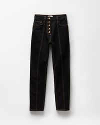 Versace - High Waist Straight Jeans - Lyst