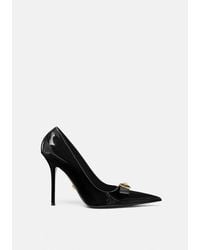 Versace - Gianni Ribbon Patent Pumps 110 Mm - Lyst