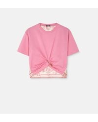 Versace - T-Shirt Corta Underwater Barocco Safety Pin - Lyst