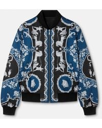 Versace - Bomber Reversible De Nailon Estampada - Lyst