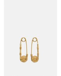 Versace - Safety Pin Earrings - Lyst