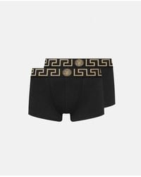 Versace - Lot De Deux Boxers Adhérents À Bordure Greca - Lyst