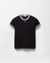 Versace - Cotton Knit T-Shirt - Lyst