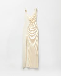 Versace - Dress With A Front Slit - Lyst