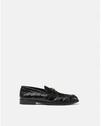 Versace - Croc-effect Medusa '95 Loafers - Lyst