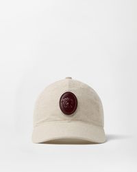 Versace - Cotton & Linen Baseball Cap - Lyst