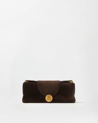 Versace - Vivian Suede Clutch - Lyst