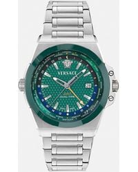 Versace - Greca Reaction Gmt Uhr - Lyst