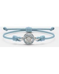 Versace - Medusa '95 Crystal Leather Bracelet - Lyst