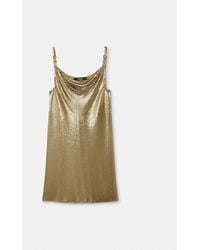 Versace - Metal Mesh Slip Mini Dress - Lyst