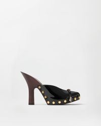 Versace - Sassi Lackleder-Clogs 105 Mm - Lyst