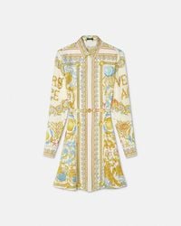 Versace - Dress With "Underwater Barocco" Print - Lyst