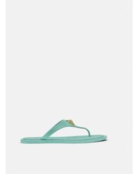 Versace - Alia Rubber Flat Sandals - Lyst