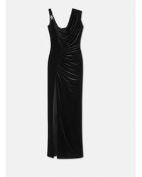 Versace - Medusa '95 Velvet Draped Gown - Lyst
