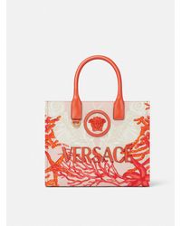 Versace - La Medusa Small Canvas Tote Bag - Lyst