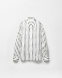 Versace - Jacquard Cotton-Silk Loose Shirt - Lyst