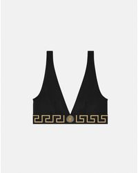 Versace - Nylon-Blend Bikini Top - Lyst