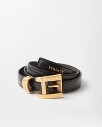 Versace - Leather Belt 2 Cm - Lyst