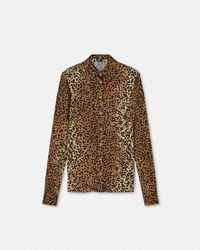 Versace - Camicia Aderente Leopard - Lyst