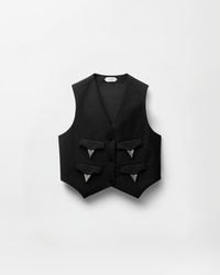 Versace - Wool-Mohair Vest - Lyst