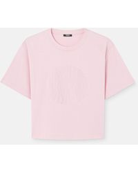 Versace - Printed Cotton-Jersey T-Shirt - Lyst